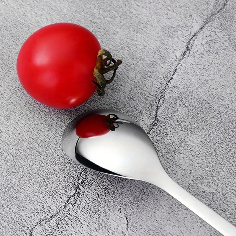 5 Stainless Steel Coffee and Espresso Spoons with Long Handle