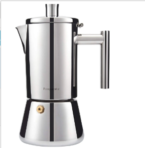 Stainless Steel Italian Coffee Maker for 4 Cups (Single)