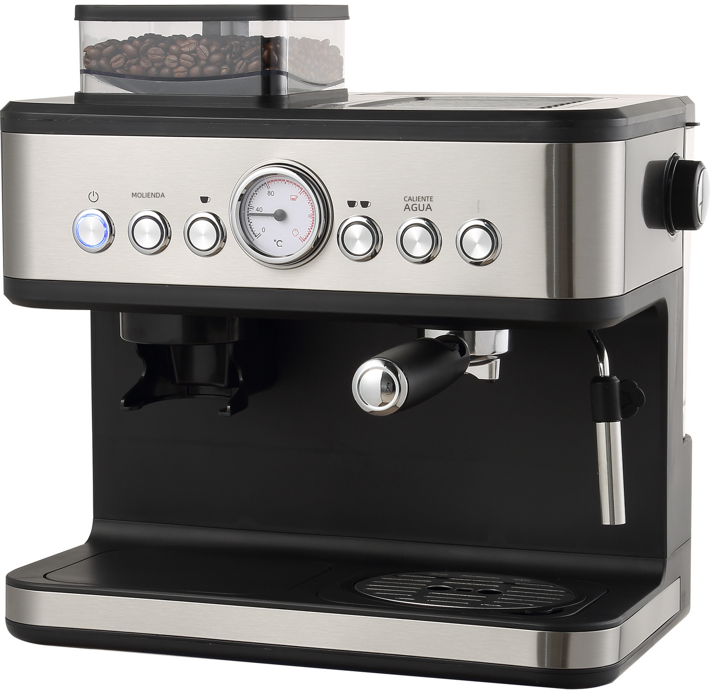 Automatic Espresso Machine with Grinder and Milk Frother